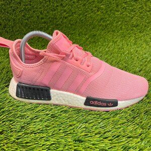 Adidas Originals NMD R1 Girls Size 6Y Pink White Black Walking Shoes Sneakers